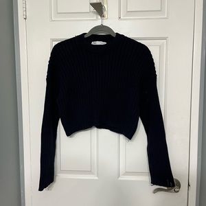 Zara cotton crop sweater